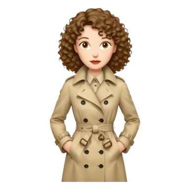 Dalgalı-kıvırcık arası saçlı, hafif perçemli; kehribar gözlü, küçük kalkık burunlu ve dolgun dudaklı. Oval yüzlü, çıkık elmacık kemikli. Omuzları geniş, beli ince, kalçası dolgun. Old money tarzında, trençkot ve kumaş pantolon seven, dikkat çekici bir kadın. sticker