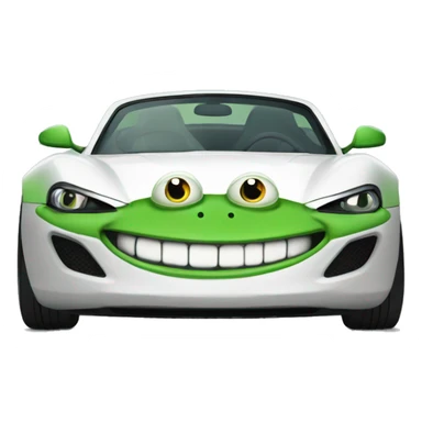 pepe the frog in a sports car sticker