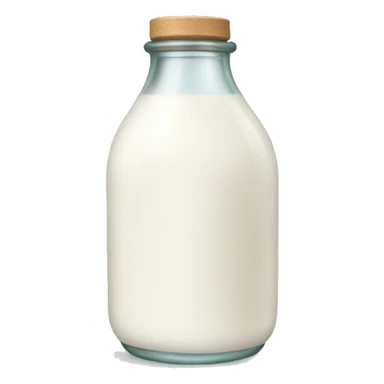 a little milk in a bottle sticker