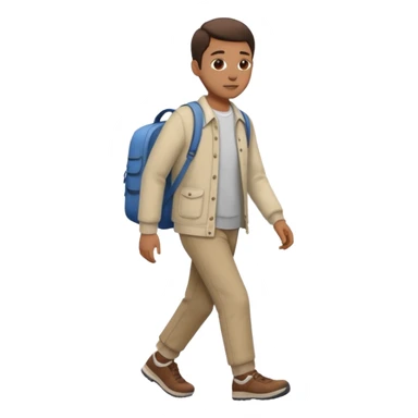 persona caminando sticker