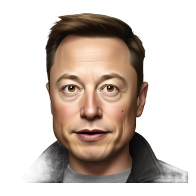 photorealistic elon musk sticker