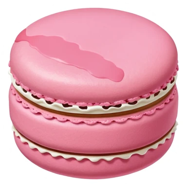 pink macaroon sticker