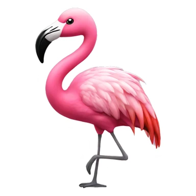 Flamingo with a hoodie  sticker