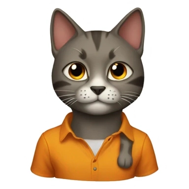 Gato anaranjado sticker