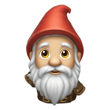 Gnome by carriage sticker