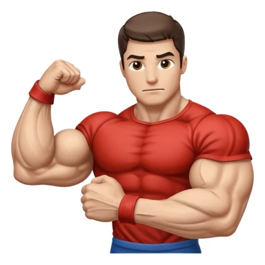 strong and detailed flexed veiny bicep sticker