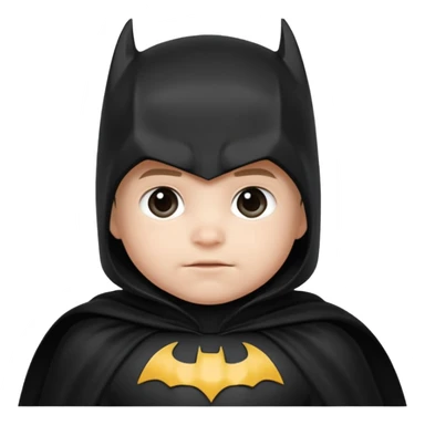 Toddler Batman in capes...Batman and NOT Superman  sticker