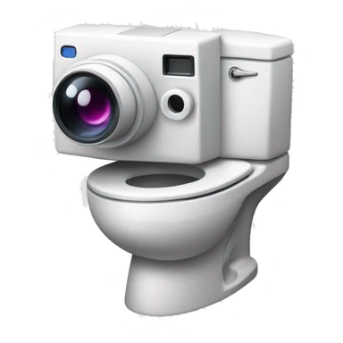 camera with Q letter and a skibidi toilet sticker