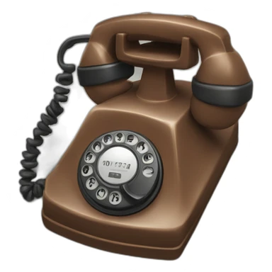 hand crank telephone sticker