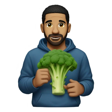 Drake with broccoli sticker