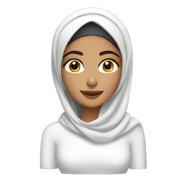 Arab girl doing skincare sticker