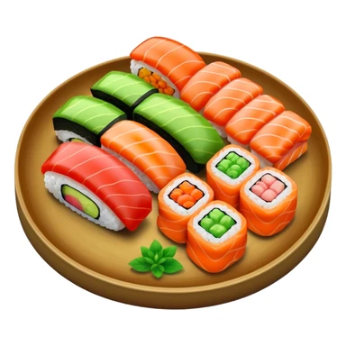 sushi with wasabi sticker