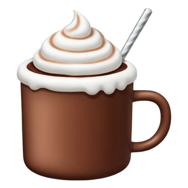 hot chocolate with marshmallow sticker
