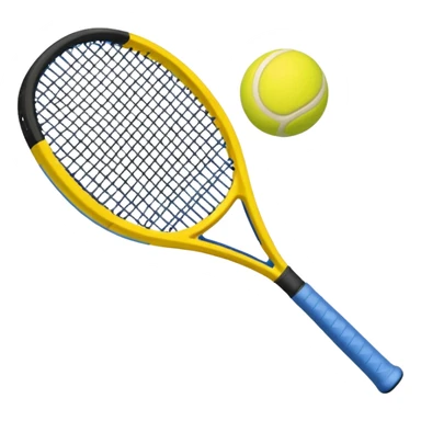 padel a racket with a yellow tennis ball sticker