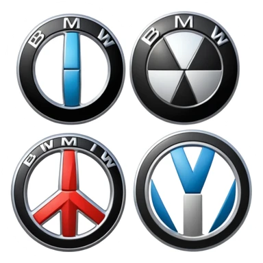 BMW AND AUDİ LOGOS MİXED sticker