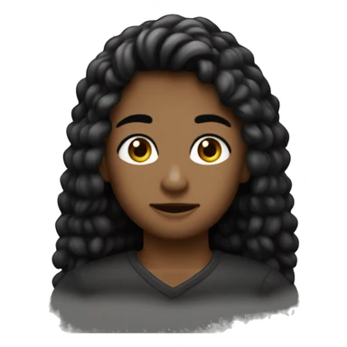 Cœur paillette noir sticker