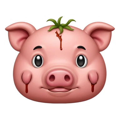rotten pork meat sticker
