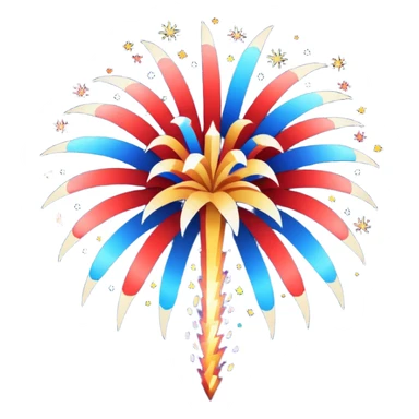 fireworks, Fourth of July sticker