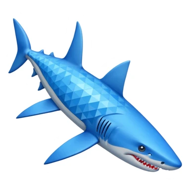 Tiburón con zapatos azules  sticker