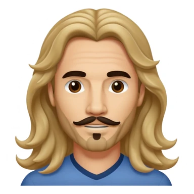 Kevin Richardson with long hair sticker