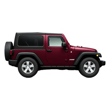 Burgundy 4 door jeep wrangler sticker