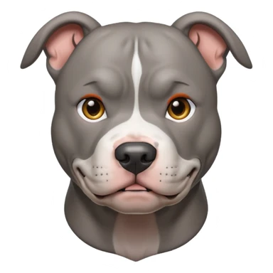 all gray pitbull sticker