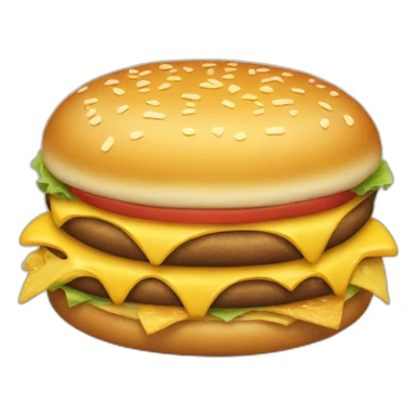 Triple cheeseburger sticker