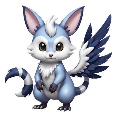 Shiny Furret-Absol-Noibat-Trico-Hybrid (Full body) sticker