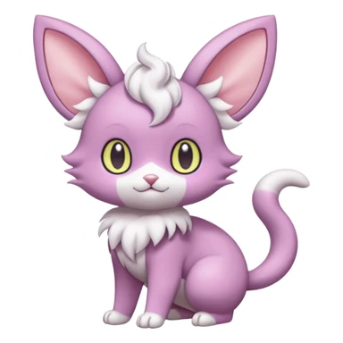  Fey Toony Espurr-Minccino-Skitty-Delcatty-Sprigatito-Purrloin-fusion-hybrid sticker