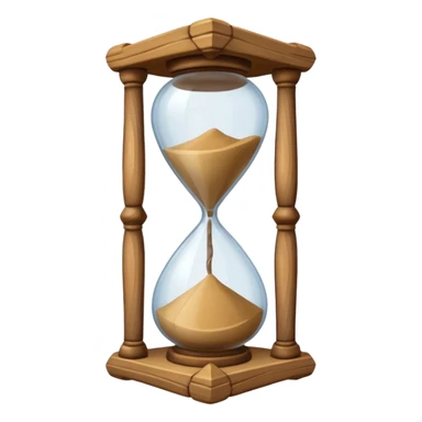 old medieval hourglass sticker
