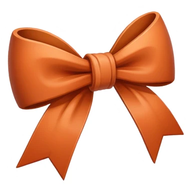 Terracotta bow sticker