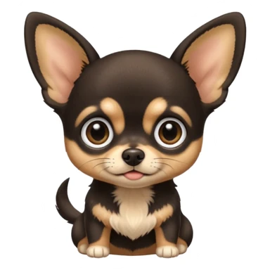  black-black   baby Chihu dog sticker