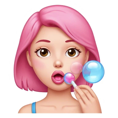 😗 blow a bubble gum sticker