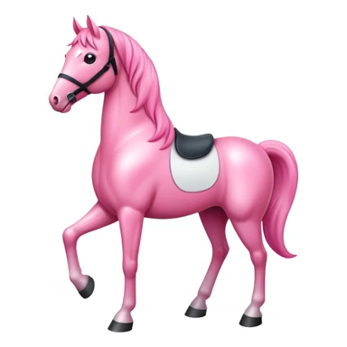 A pink horse sticker