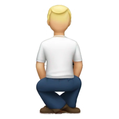 A man watching an England football match on TV sticker