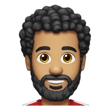 mo salah wearing liverpool shirt sticker