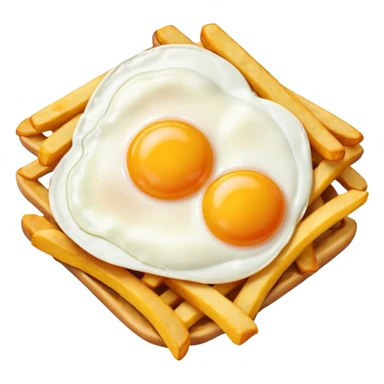 fries egg sticker
