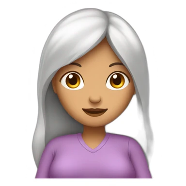 Chat sur femme enceinte sticker