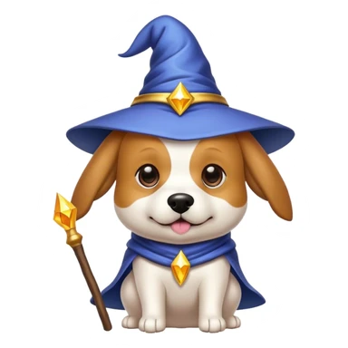 Wizard dog sticker