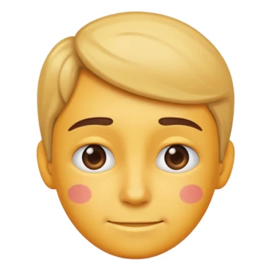 mix of these two 🥺☺️ but make it classic emoji not woman or man face and without hearts and a little bit sad but still smile sticker