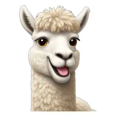 rofl alpaca smile sticker
