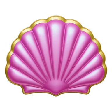 gold rococo pink inflatable puffy shell phone sticker