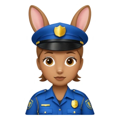 Jodi rabbit police sticker