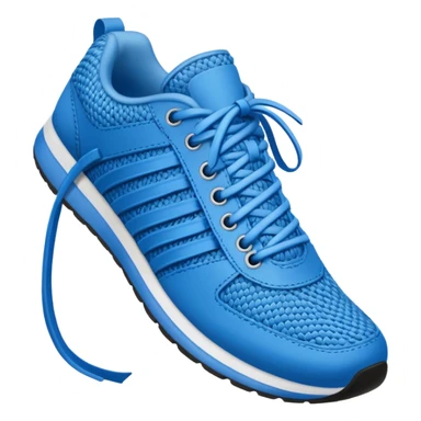 make an emoji of blue shoe laces only sticker