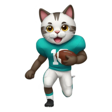 cat-playing-football sticker