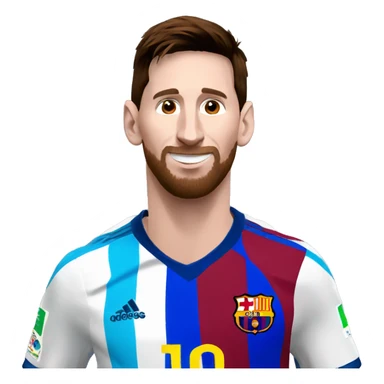 lionel messi with goat sticker