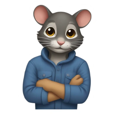 Raton laveur qui lave un chat sticker