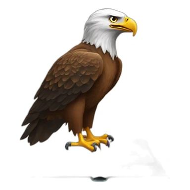 eagle reading sticker