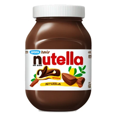 Draw a jar of Nutella  sticker