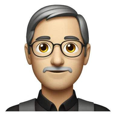 young Steve jobs drawn sticker